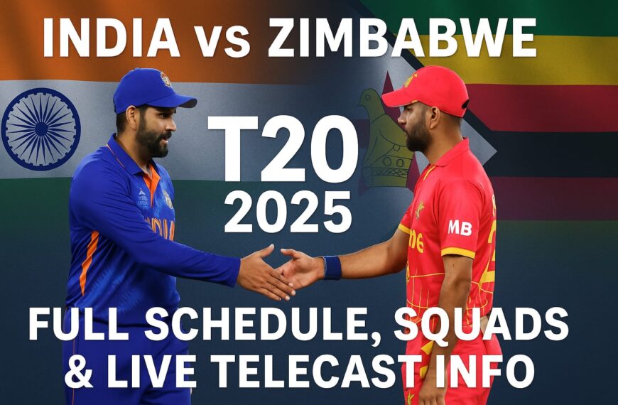 India vs Zimbabwe 2025 T20 Series: Full Schedule,…